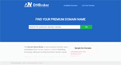 Desktop Screenshot of dnbroker.com