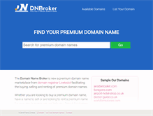 Tablet Screenshot of dnbroker.com